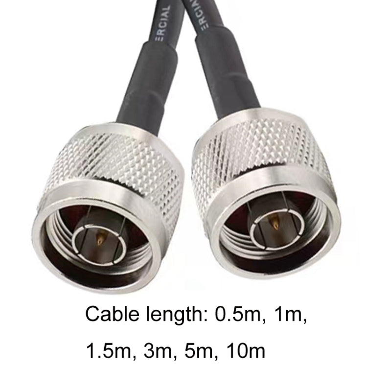 N Male To N Male RG58 Coaxial Adapter Cable, Cable Length:1.5m - Connectors by buy2fix | Online Shopping UK | buy2fix