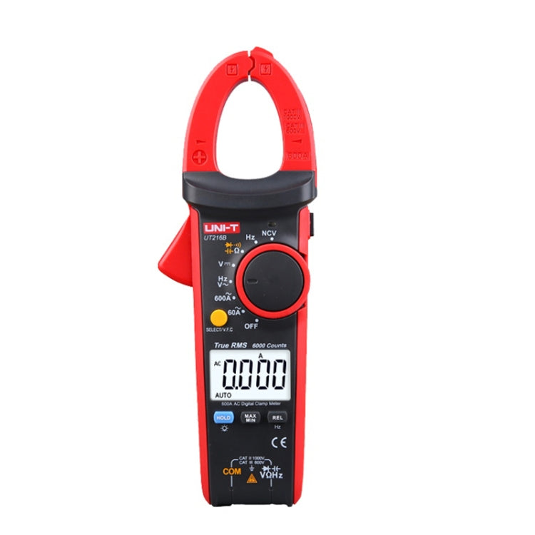 UNI-T UT216B 600A Digital Clamp Meter AC DC Voltage Detector - Consumer Electronics by UNI-T | Online Shopping UK | buy2fix