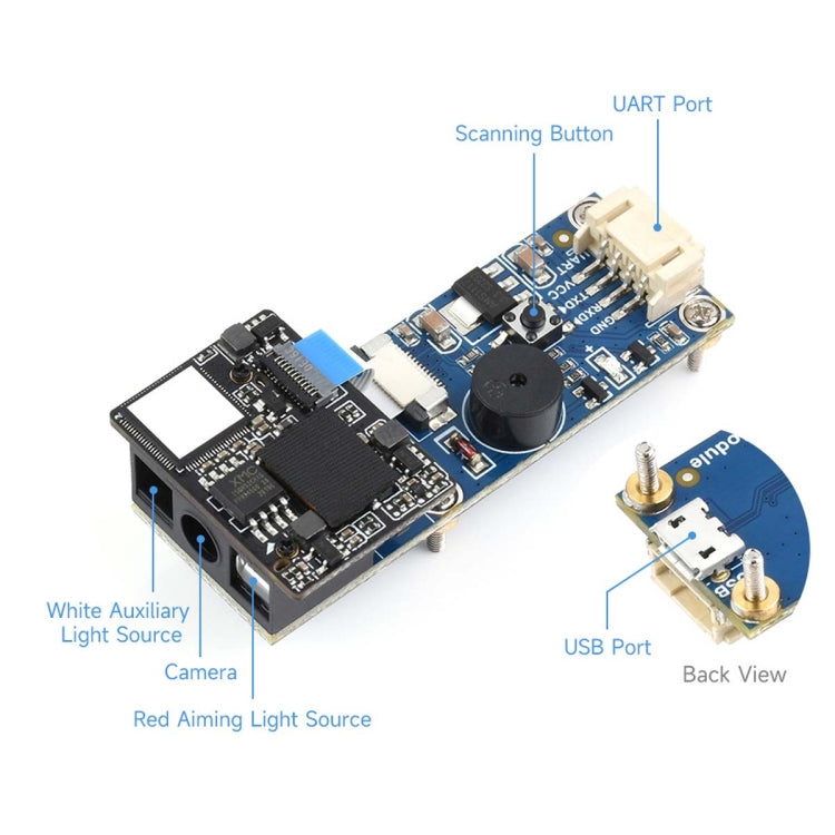 Waveshare 2D Codes Scanner Module Supports 4mil High-density Barcode Scanning,23962 - Consumer Electronics by Waveshare | Online Shopping UK | buy2fix