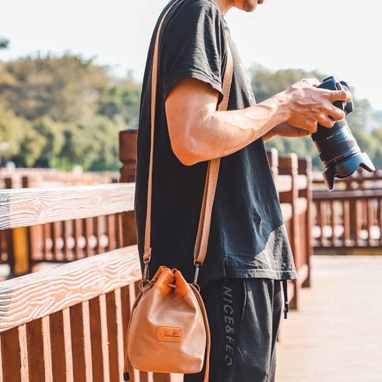 S.C.COTTON Camera Lens Protection Bag Liner Bag Waterproof Camera Storage Bag, Size: L(Gray) - Soft Bag by S.C.COTTON | Online Shopping UK | buy2fix