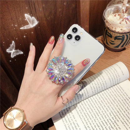 2 PCS Lazy Man Live Shooting Mobile Phone Rotating Ring Buckle Holder, Style:Colorful Full Diamond - Ring Holder by buy2fix | Online Shopping UK | buy2fix