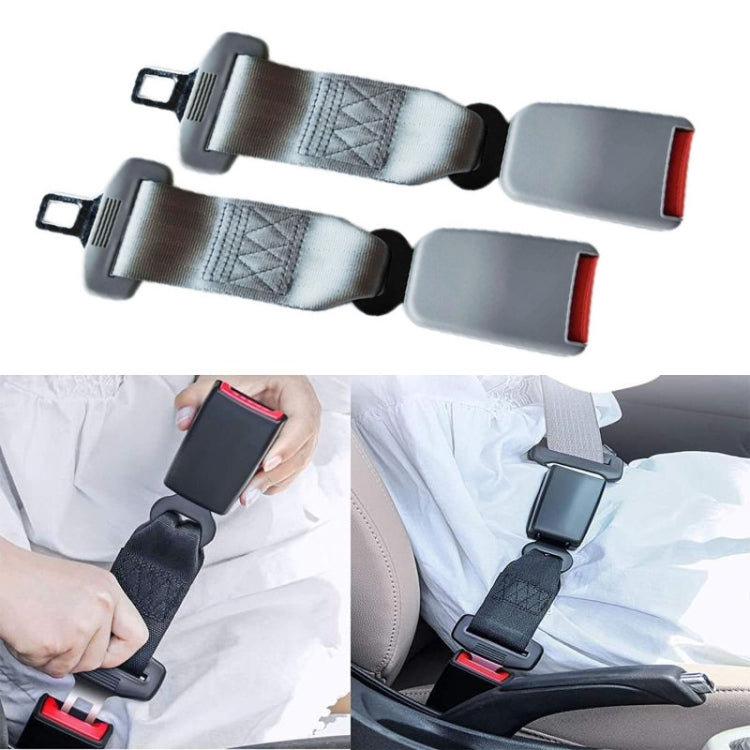 2 PCS Child And Pregnant Woman Car Seat Belt Extender, Length:23cm(Gray) - In Car by buy2fix | Online Shopping UK | buy2fix