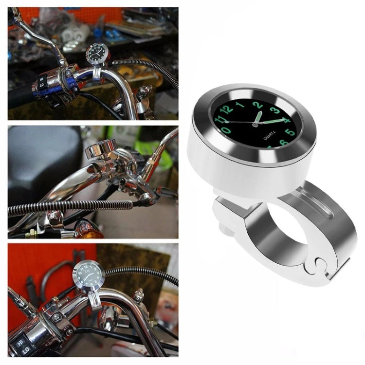 Motorcycle Bike Modified Handlebar Clock Watch(White) - In Car by buy2fix | Online Shopping UK | buy2fix