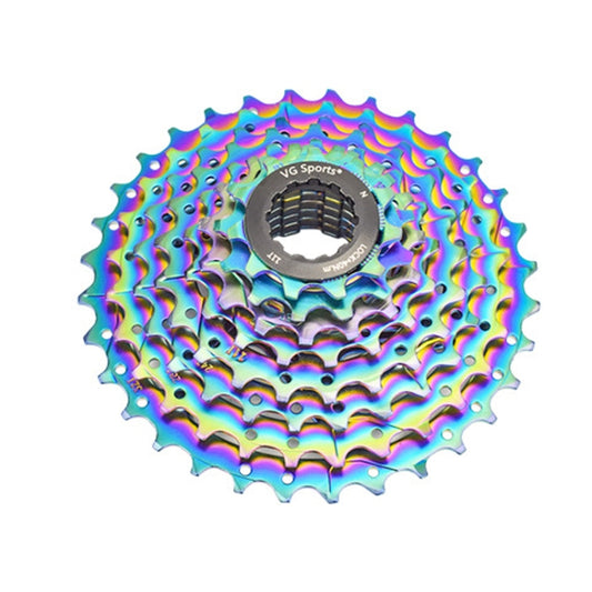 VG SPORTS Bicycle Lightweight Wear -Resistant Colorful Flywheel, Style:9 Speed 11-28T - Outdoor & Sports by VG SPORTS | Online Shopping UK | buy2fix