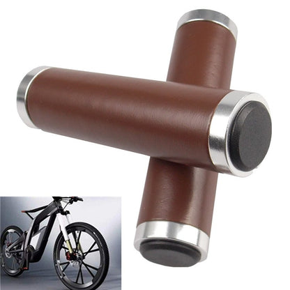 Retro Bicycle Leather Grip Cover Mountain Bike Comfortable Cowhide Grip Cover, Colour: HG005 Ordinary - Outdoor & Sports by buy2fix | Online Shopping UK | buy2fix
