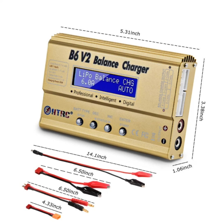 HTRC B6 V2 Model Airplane Charger Smart Balance Charger, UK Plug - Toys & Hobbies by HTRC | Online Shopping UK | buy2fix