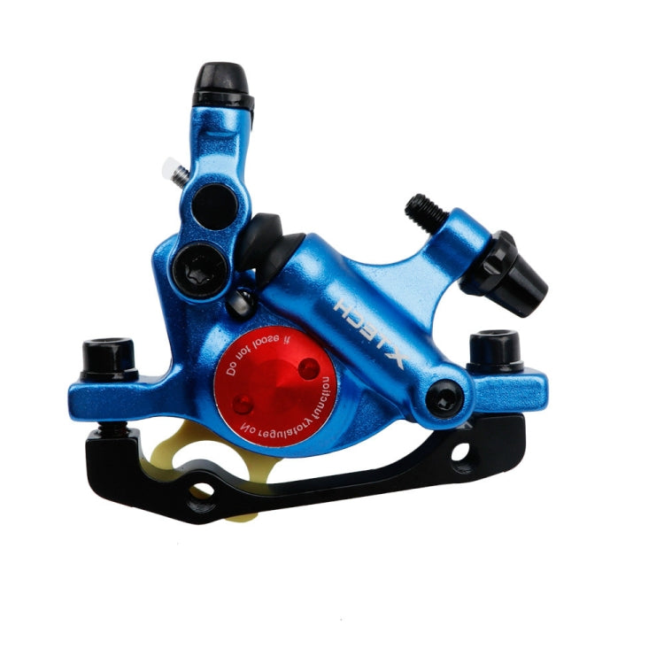 ZOOM HB100 Mountain Bike Hydraulic Brake Caliper Folding Bike Cable Pull Hydraulic Disc Brake Caliper, Style:Front(Blue) - Outdoor & Sports by Zoom | Online Shopping UK | buy2fix
