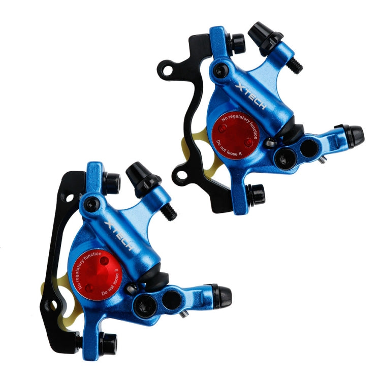 ZOOM HB100 Mountain Bike Hydraulic Brake Caliper Folding Bike Cable Pull Hydraulic Disc Brake Caliper, Style:Front and Rear(Blue) - Outdoor & Sports by Zoom | Online Shopping UK | buy2fix