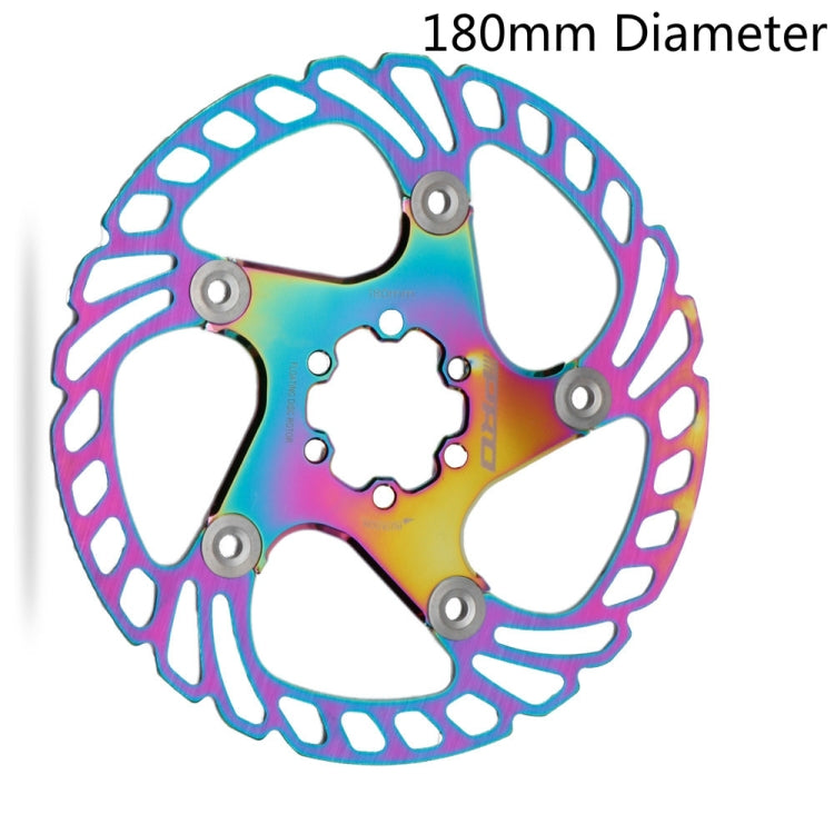 IIIPRO Floating Disc Road Mountain Bike Six Nail Disc Brake Disc, Size:180mm(Colorful) - Outdoor & Sports by IIIPRO | Online Shopping UK | buy2fix