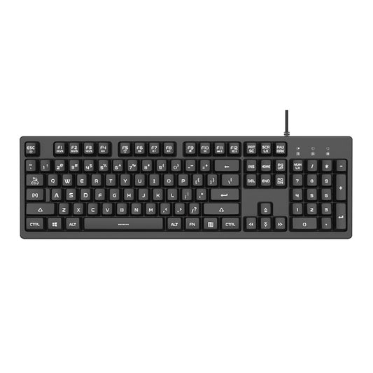 Ajazz DKS100 104 Keys Office Luminous Game Tea Axis Mechanical Keyboard, Cable Length: 1.5m(Black) - Wired Keyboard by Ajazz | Online Shopping UK | buy2fix