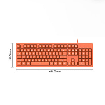 Ajazz DKS100 104 Keys Office Luminous Game Tea Axis Mechanical Keyboard, Cable Length: 1.5m(Cherry Blossom Powder) - Wired Keyboard by Ajazz | Online Shopping UK | buy2fix