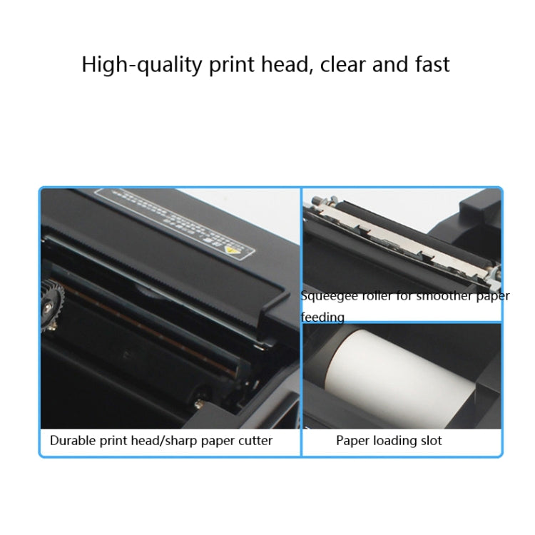 Xprinter XP-A160M Thermal Printer Catering Bill POS Cash Register Printer, Style:EU Plug(Network Port LAN) - Printer by Xprinter | Online Shopping UK | buy2fix