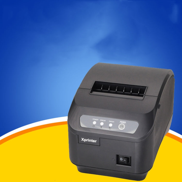 Xprinter XP-Q200II Thermal Small Receipt Printer Catering And Kitchen Receipt Printer 80mm Cutter, Interface Type:USB COM Interface(US Plug) - Printer by Xprinter | Online Shopping UK | buy2fix