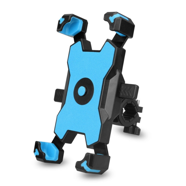 Electric Bicycle Mobile Phone Holder Can Be Rotated 360-degree Mobile Phone Holder Four-way Adjustment Bracket for Motorcycle, Style:Handlebars(Blue) - Holders by buy2fix | Online Shopping UK | buy2fix