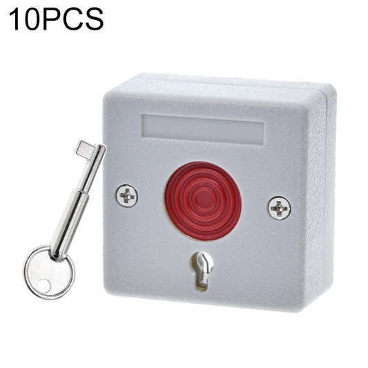 10 PCS NC NO Signal Options Security Alarm Accessories Button Panic Button Fire Alarm Emergency Switch - Security by buy2fix | Online Shopping UK | buy2fix