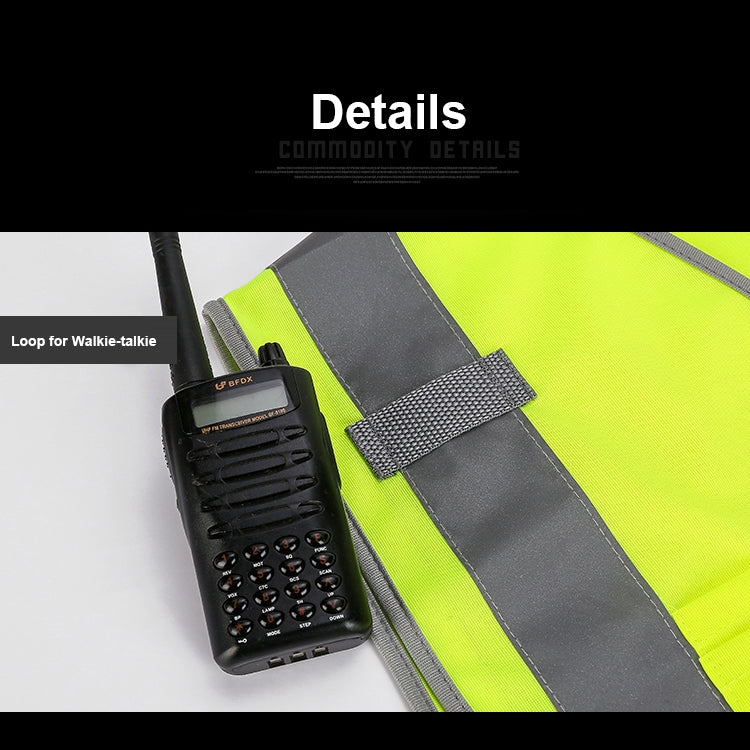 Multi-pockets Safety Vest Reflective Workwear Clothing, Size:XXL-Chest 130cm(Black) - Reflective Safety Clothing by buy2fix | Online Shopping UK | buy2fix
