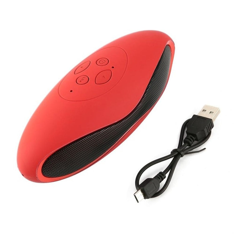 3D Stereo Mini Rugby Shape Bluetooth Speaker with TF Card Slot(Red) - Mini Speaker by buy2fix | Online Shopping UK | buy2fix