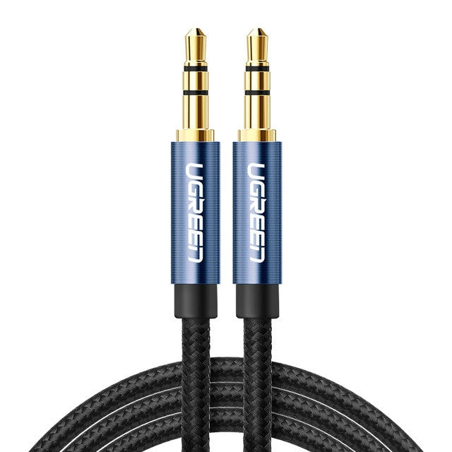 Ugreen AV112 Audio Cable 3.5mm Speaker Line Aux Cable, Length:1m(Blue) -  by Ugreen | Online Shopping UK | buy2fix