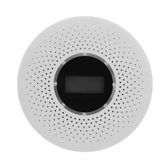 JKD-512COM CO Smoke Detector Live Voice Alarm Carbon Monoxide Leakage Sensor with LCD Display - Smoke Gas Detector by buy2fix | Online Shopping UK | buy2fix