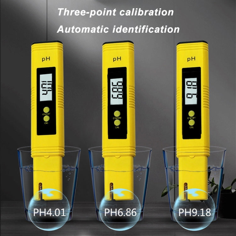 Portable High-precision PH Test Pen PH Acidity Meter PH Water Quality Detection Instrument(Yellow) - Consumer Electronics by buy2fix | Online Shopping UK | buy2fix