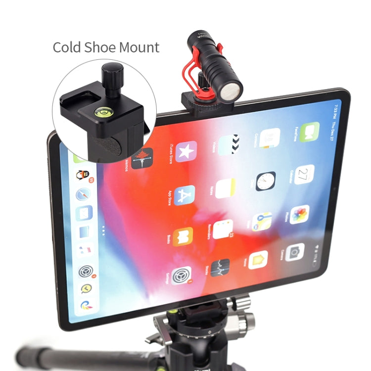 Xiletu Xj15 Live Broadcast Desktop Full Metal Tripod Mount Tablet Pc Phone Clamp With 1/4 Inch Screw Holes & Cold Shoe Base(Silver Grey) - Camera Accessories by Xiletu | Online Shopping UK | buy2fix