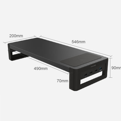 Vaydeer Computer Monitor Increased Desktop Screen Desktop Storage Base, Specification: Simple Configuration - Laptop Stand by Vaydeer | Online Shopping UK | buy2fix