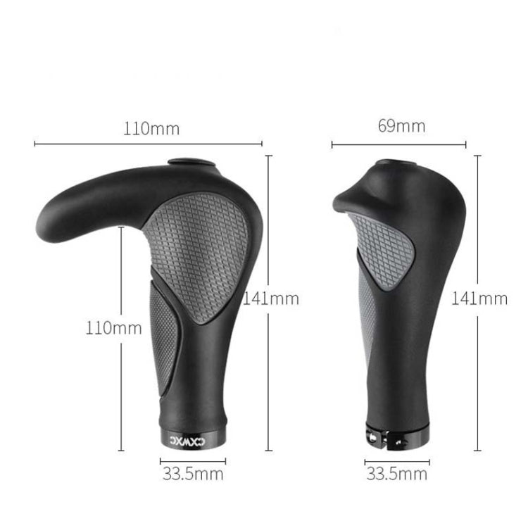 1 Pair CXWXC Bicycle Handlebar Cover Mountain Bike Bullhorn Rubber Handlebar Cover Riding Accessories, Style:HL-G232 - Bicycle Grips by CXWXC | Online Shopping UK | buy2fix