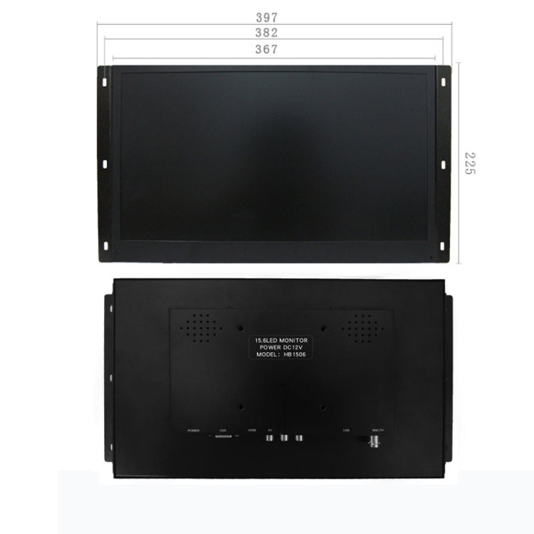 ZGYNK HB1303Q Embedded Industrial Capacitive Touch Display, US Plug, Size: 15.6 inch, Style:Resistor - LCD Monitors by ZGYNK | Online Shopping UK | buy2fix