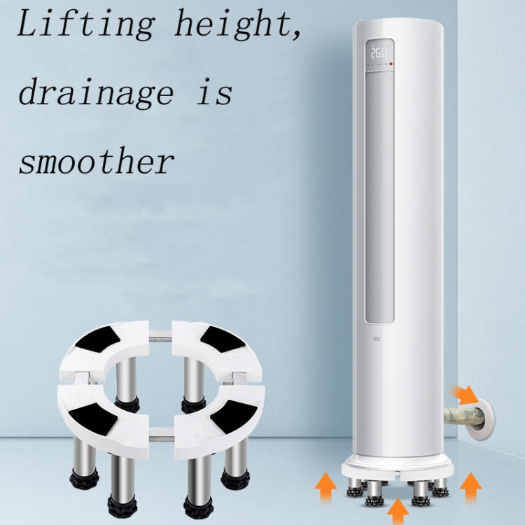 Round Air Conditioner Base Stainless Steel Stretchable Heightening Bracket, Specification:8-Legs Highten 10cm - Home & Garden by buy2fix | Online Shopping UK | buy2fix