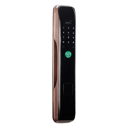 Smart Wifi Anti-Theft Fingerprint Password Lock Mobile Phone Remote Control Electronic Door Lock Magnetic Card Lock, Specification: SM-SL808 Automatic Bronze - Security by buy2fix | Online Shopping UK | buy2fix