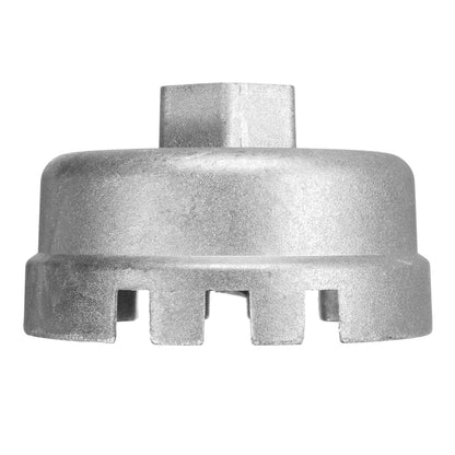64.5mm Aluminum Oil Filter Wrench Cap Socket Remover Tool for Lexus Toyota Corolla Highlander RAV4 Camry Universal Housing(Silver) - In Car by buy2fix | Online Shopping UK | buy2fix