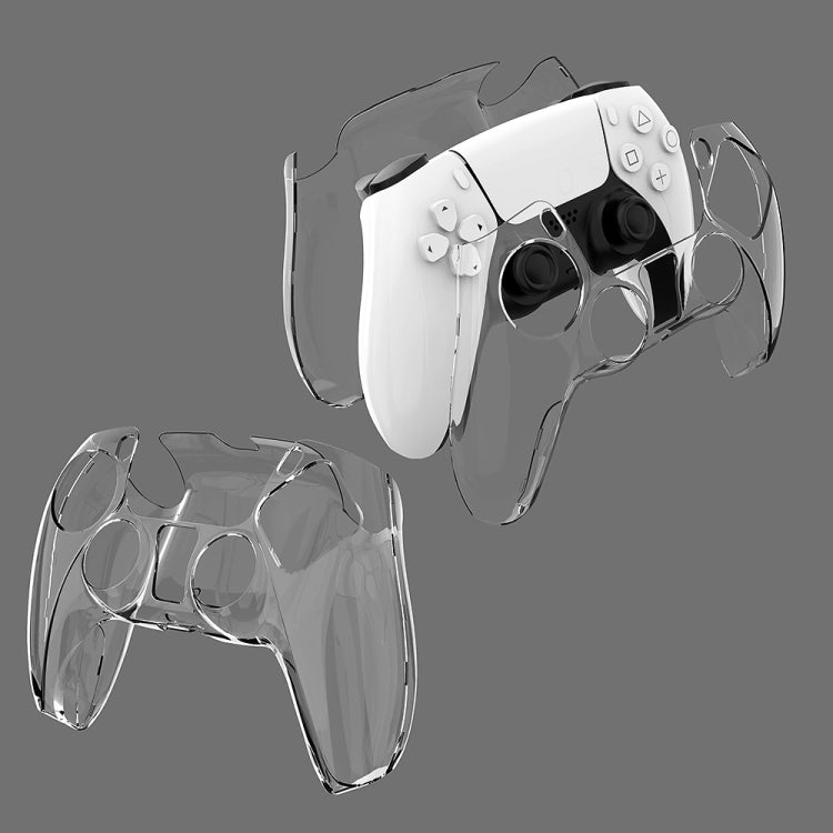 KJH PS5-002 Game Controller Crystal Shell Wireless Controller Protective Shell Cover PC Transparent Protective Hard Shell For PS5(Transparent) - Cases by KJH | Online Shopping UK | buy2fix