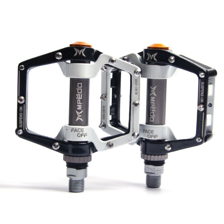 MPEDA Mountain Bike Bearing Pedal Ultra-Light Aluminum Alloy Non-Slip Bearing Pedal, Size: 930(White Black) - Pedals by MPEDA | Online Shopping UK | buy2fix