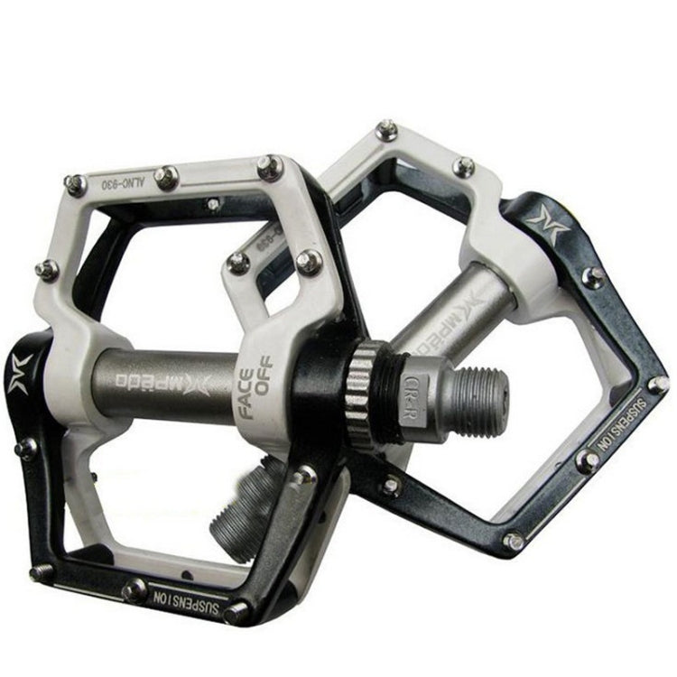 MPEDA Mountain Bike Bearing Pedal Ultra-Light Aluminum Alloy Non-Slip Bearing Pedal, Size: 930(White Black) - Pedals by MPEDA | Online Shopping UK | buy2fix