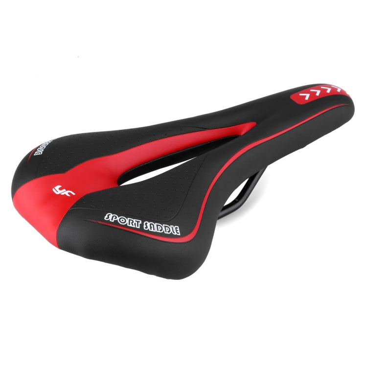 YAFEE YF-1018 Mountain Bike Saddle Bicycle Riding Saddle Bicycle Saddle(White Red) - Outdoor & Sports by YAFEE | Online Shopping UK | buy2fix