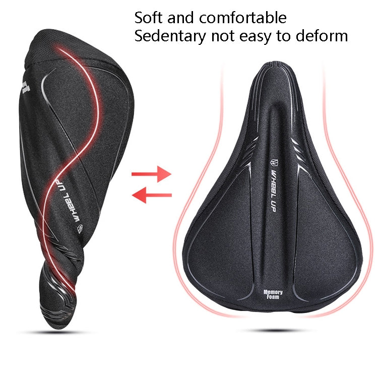 Wheel Up Bicycle Silicone Cushion Cover Mountain Bike Thickening GEL Saddle Cover Riding Equipment(Small) - Bicycle Saddle by Wheel UP | Online Shopping UK | buy2fix