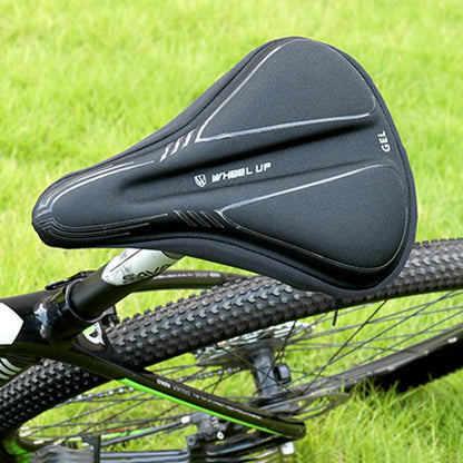 Wheel Up Bicycle Silicone Cushion Cover Mountain Bike Thickening GEL Saddle Cover Riding Equipment(Small) - Bicycle Saddle by Wheel UP | Online Shopping UK | buy2fix