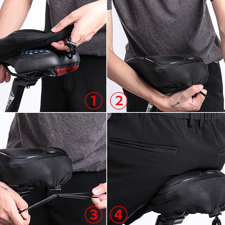 Wheel Up Bicycle Silicone Cushion Cover Mountain Bike Thickening GEL Saddle Cover Riding Equipment(Small) - Bicycle Saddle by Wheel UP | Online Shopping UK | buy2fix