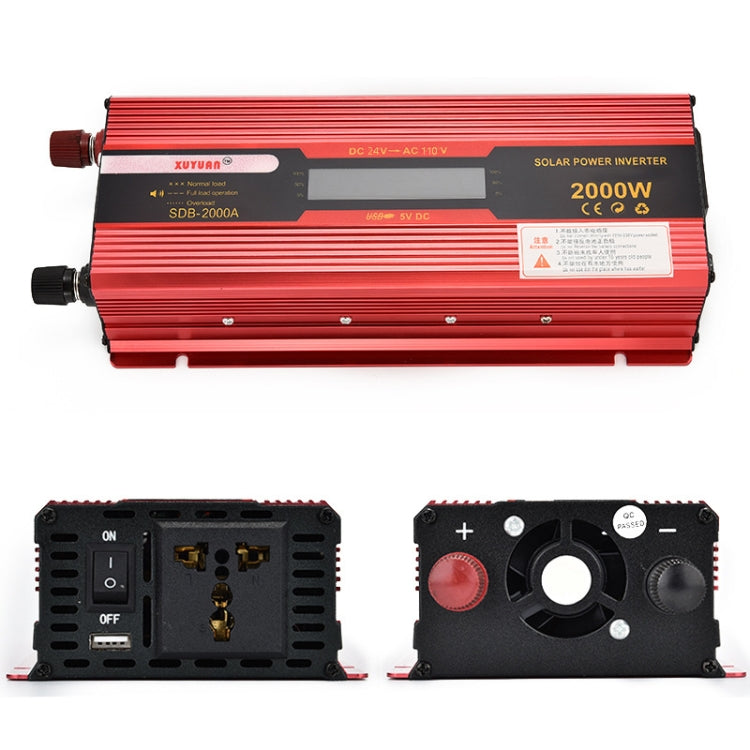 XUYUAN 2000W Car Battery Inverter with LCD Display, Specification: 24V to 110V -  by XUYUAN | Online Shopping UK | buy2fix