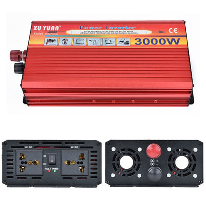 XUYUAN 3000W Car Inverter Car Home Power Converter, Specification: 12V to 220V -  by XUYUAN | Online Shopping UK | buy2fix