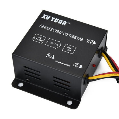 XUYUAN 60W Step-Down Converter 24V to 12V 5A Automotive DC Power Buck Converter -  by XUYUAN | Online Shopping UK | buy2fix