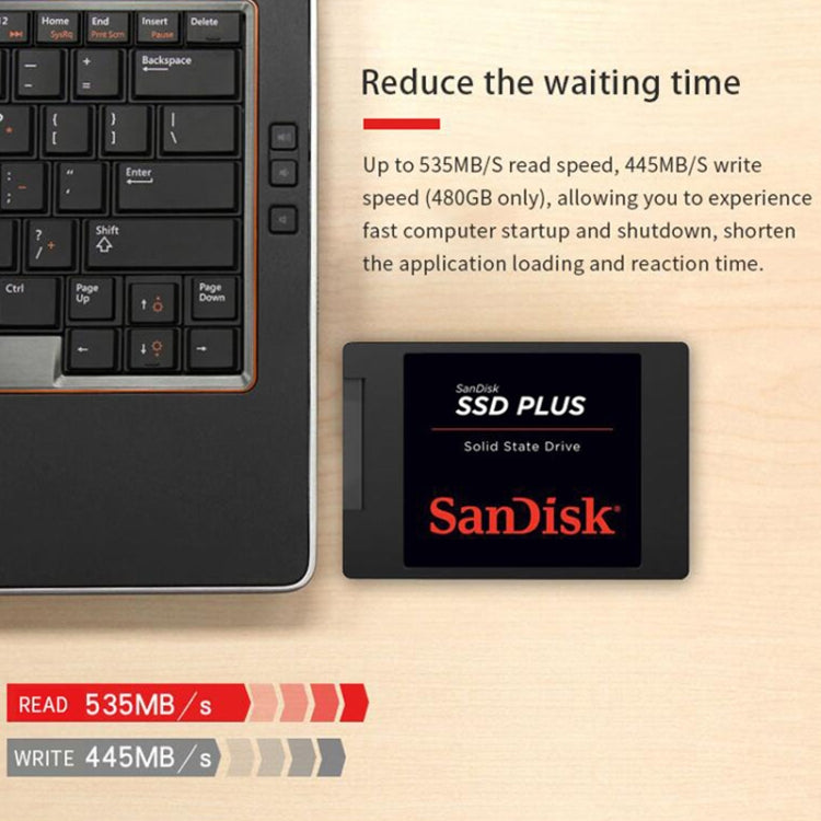 SanDisk SDSSDA 2.5 inch Notebook SATA3 Desktop Computer Solid State Drive, Capacity: 480GB - External Solid State Drives by SanDisk | Online Shopping UK | buy2fix