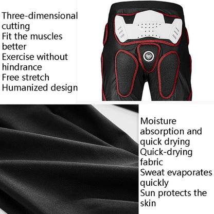 SULAITE Motorcycle Cross-Country Riding Trousers Protective Hip Pants, Specification: XXL(Red) - Protective Gear by SULAITE | Online Shopping UK | buy2fix