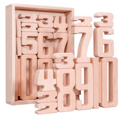 Children Particle Beech Number Building Blocks Children Mathematics Early Education Toy Teaching Kids(32 PCS / Set) - Math Toys by buy2fix | Online Shopping UK | buy2fix