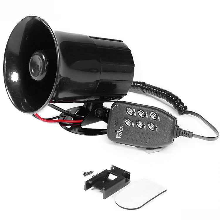 Car Motorcycle Horn 12V Alarm Horn 6-Tone Loudspeaker - Security Alarm System by buy2fix | Online Shopping UK | buy2fix