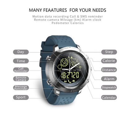 NX02 Sport Smartwatch IP67 Waterproof Support Tracker Calories Pedometer Smartwatch Stopwatch Call SMS Reminder(black) - Smart Wear by buy2fix | Online Shopping UK | buy2fix