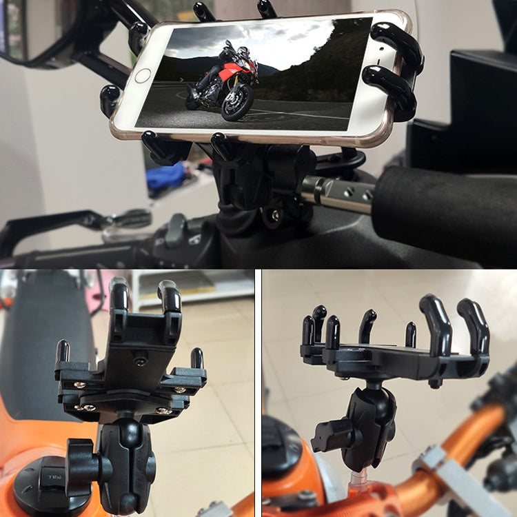 N-STAR Motorcycle Bicycle Composite Version Of Mobile Phone Bracket Multifunctional Accessories Lightweight Riding Equipment(Small Horseshoe) - Holders by N-STAR | Online Shopping UK | buy2fix