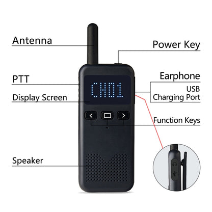 KSUN X-30 M2 Outdoor Handheld Mini Walkie Talkie Color Random Delivery - Consumer Electronics by KSUN | Online Shopping UK | buy2fix