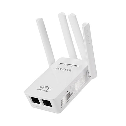 PIX-LINK LV-WR09 300Mbps WiFi Range Extender Repeater Mini Router(UK Plug) - Wireless Routers by buy2fix | Online Shopping UK | buy2fix