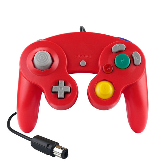2 PCS Single Point Vibrating Controller Wired Game Controller For Nintendo NGC / Wii, Product color: Red - Gamepads by buy2fix | Online Shopping UK | buy2fix